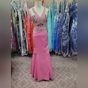 RACHEL ALLAN LIGHT MAGENTA 2 PROM DRESS